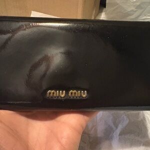 Miu Miu Glossy Black Wallet